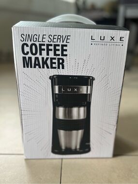 Luxe Compact Coffee Brewer - Black & Silver